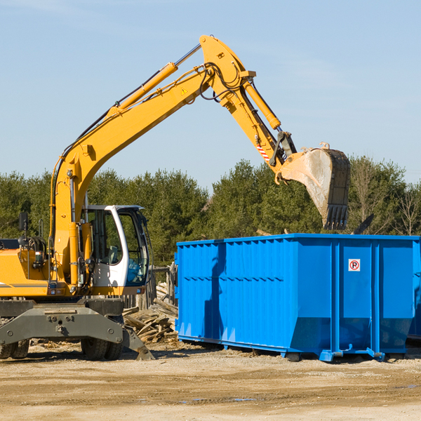 are there any restrictions on where a residential dumpster can be placed in Coats NC